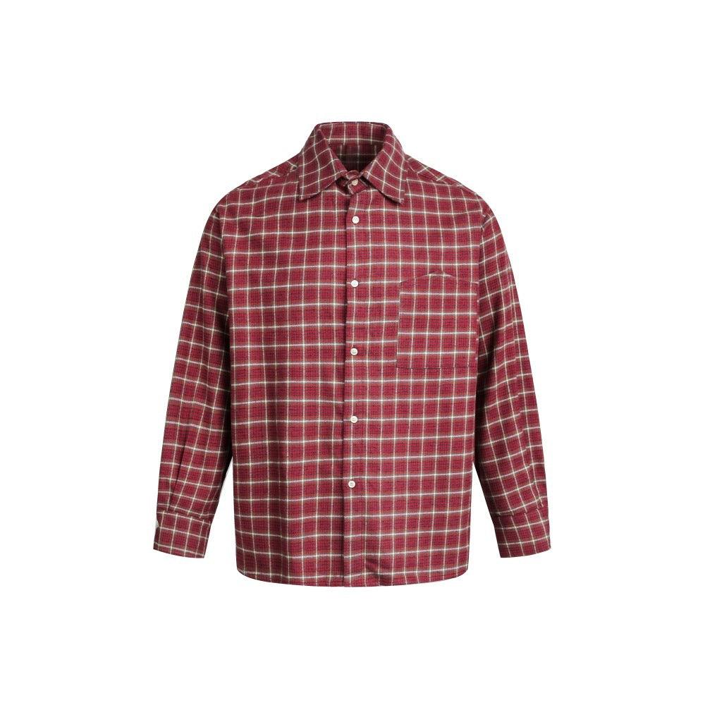 Loose checkered shirt for women | MuddyStock Originals Red