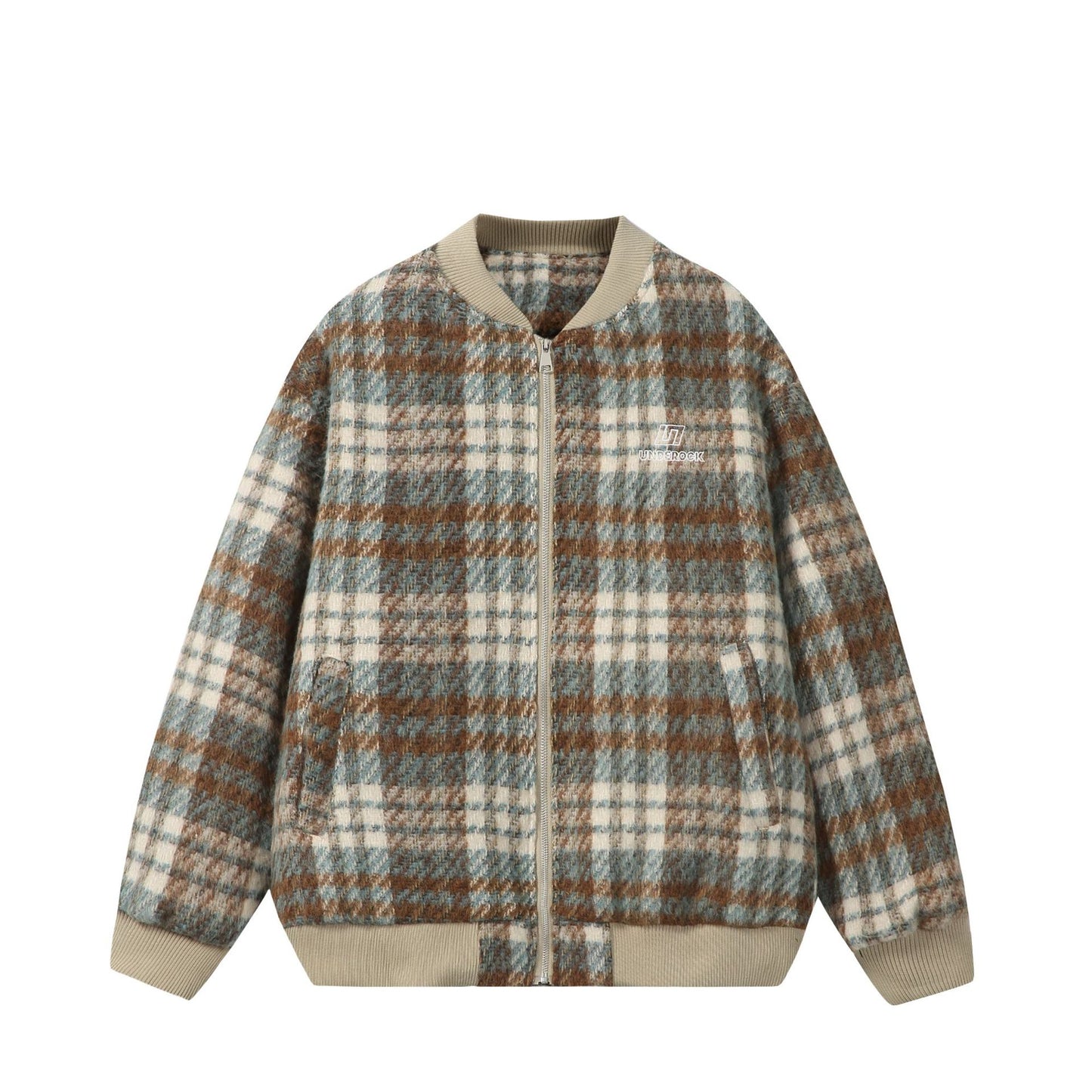 Color-Blocked Plaid Versatile Baseball Jacket For Men And Women | MuddyStock Originals eprolo