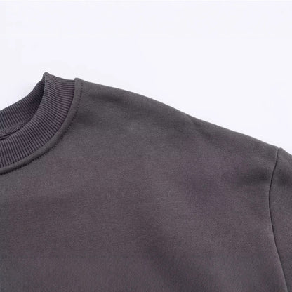 Round neck long sleeved pullover washed printed hoodie for women eprolo