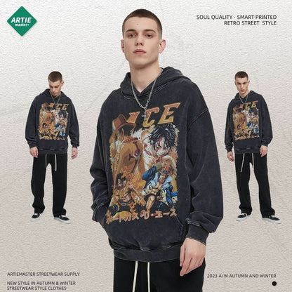 Vintage distressed loose washed men's hoodie | MuddyStock Originals MuddyStock