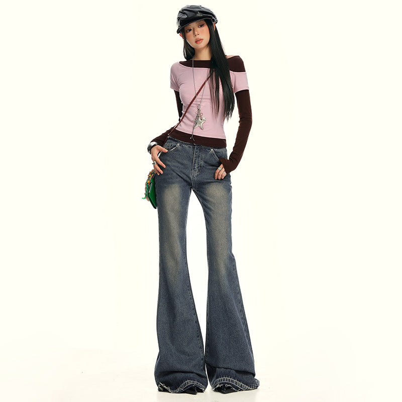 Women's Low Waist Flared Jeans | MuddyStock Originals MuddyStock