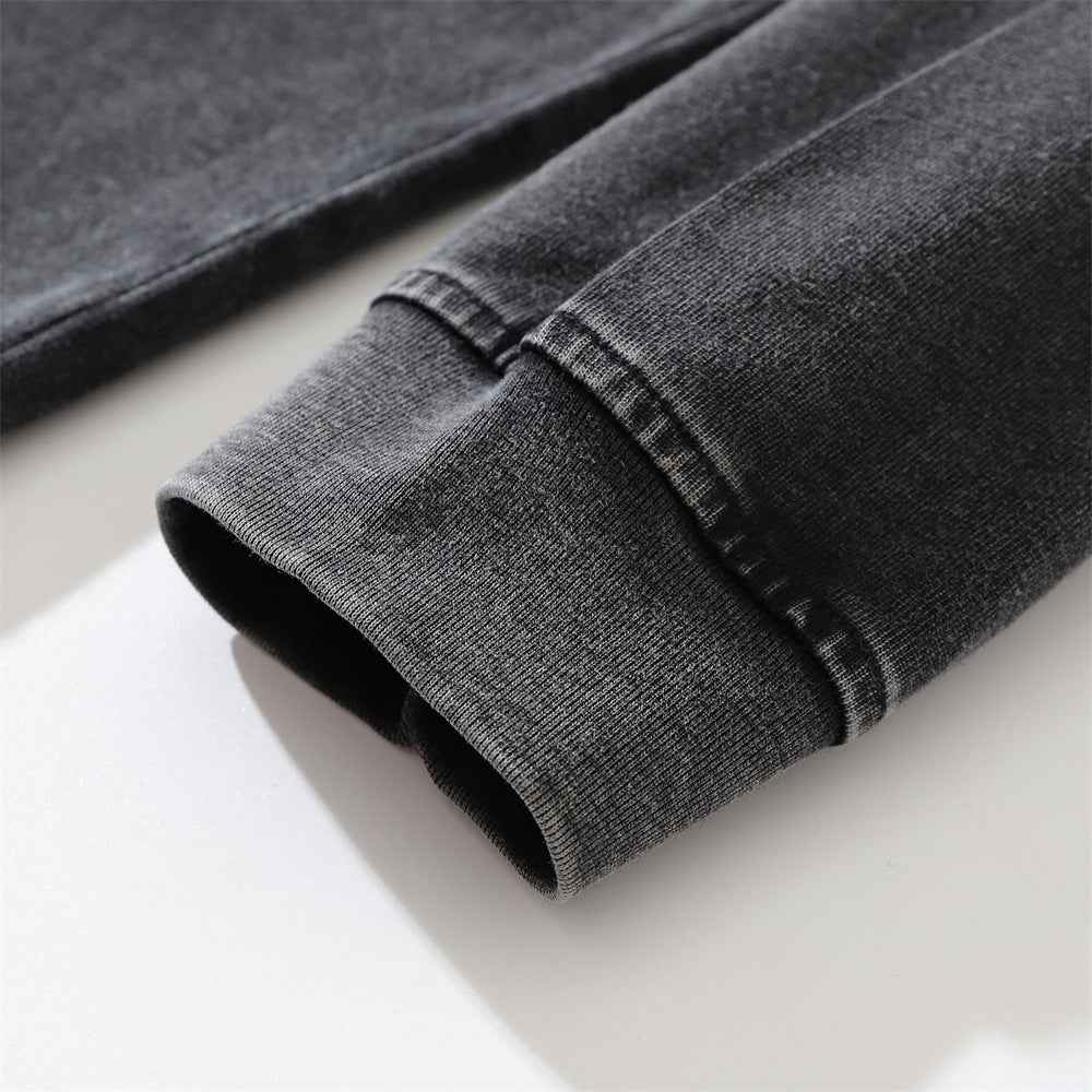 Print Worn Looking Washed-out T-shirt For Men null