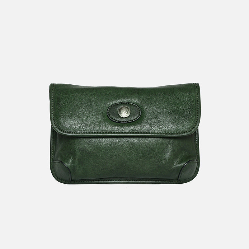 Retro Handmade Crossbody Bag Green