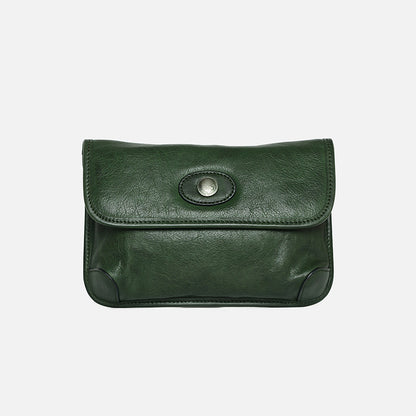 Retro Handmade Crossbody Bag Green