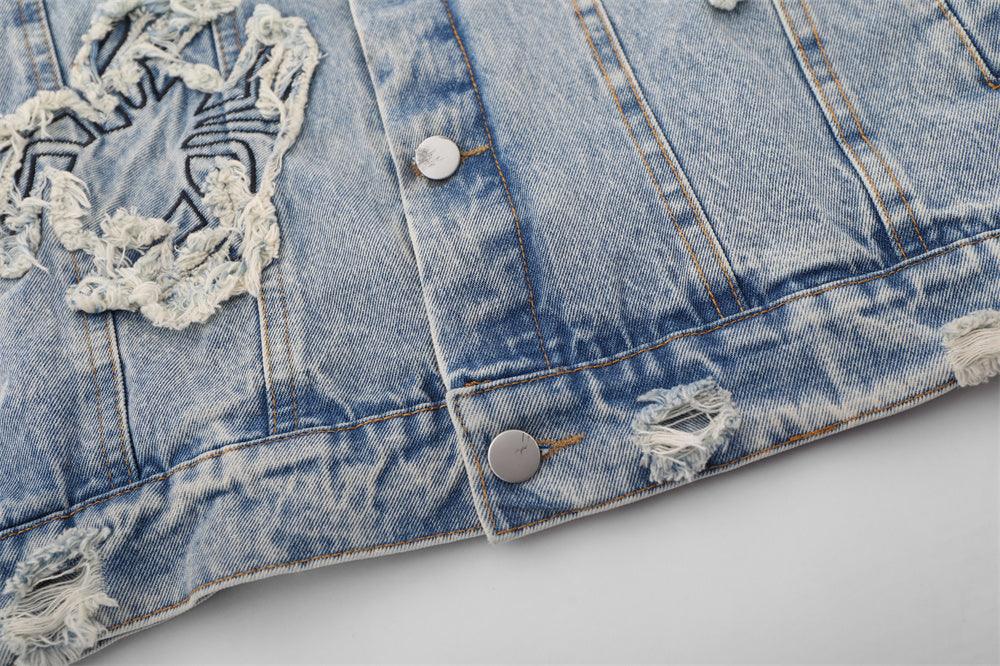 Paste Cloth Embroidery Spider Jacket For Women null