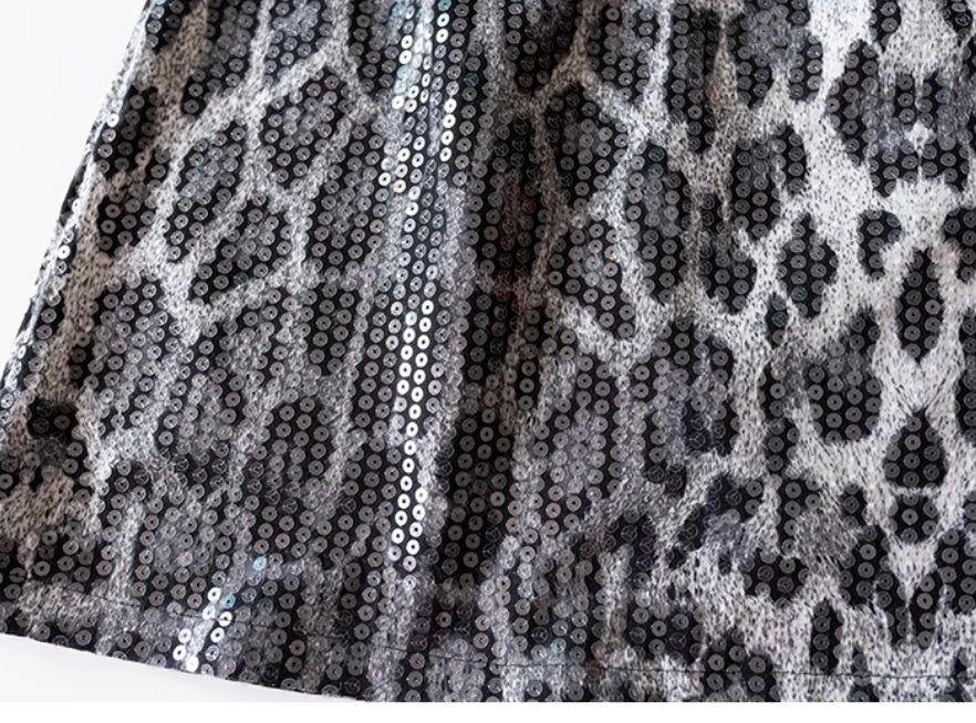 Leopard Print A- Line Skirt For Women All Products