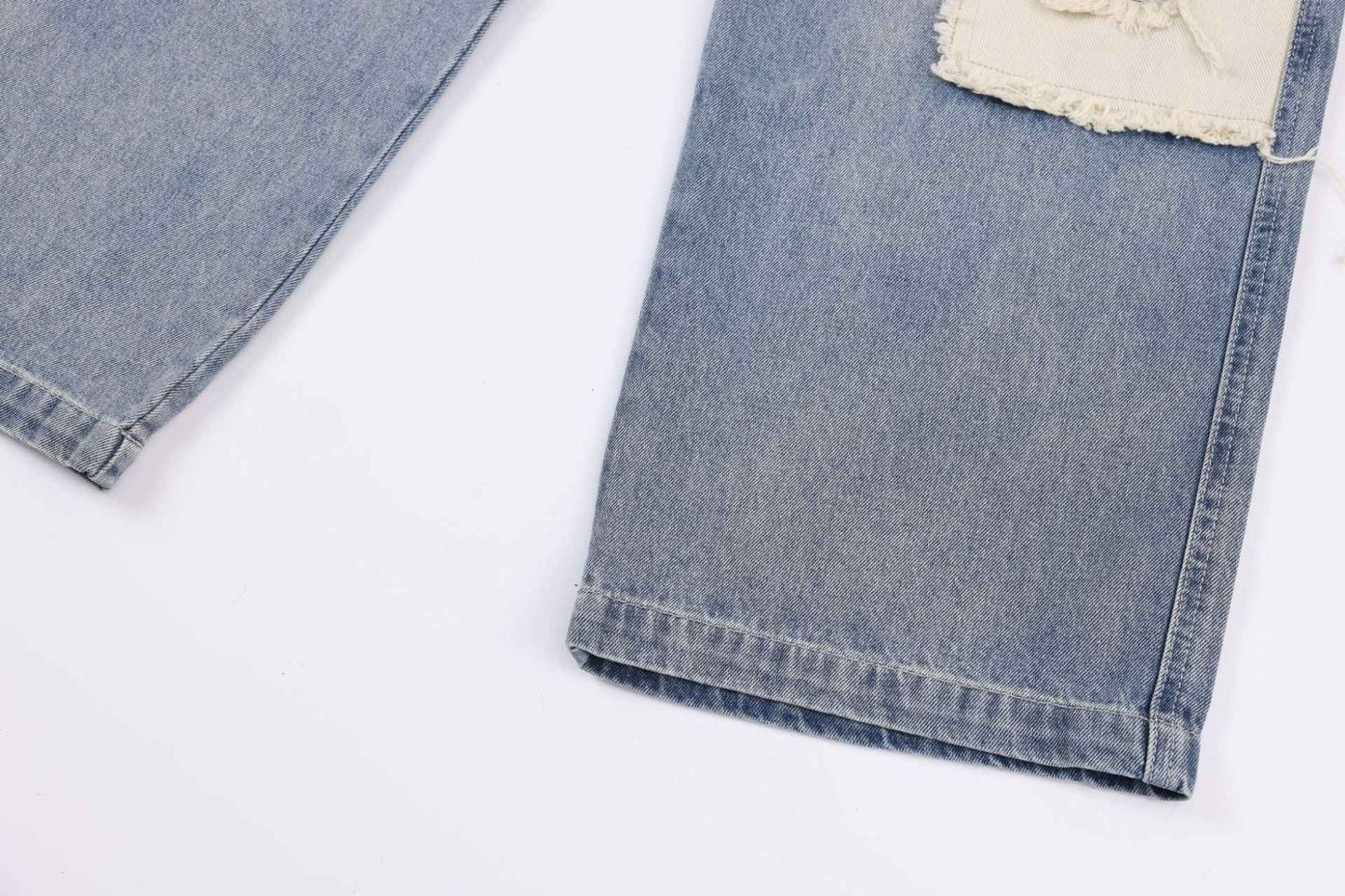 American-style Distressed Straight Casual Jeans For Women MuddyStock