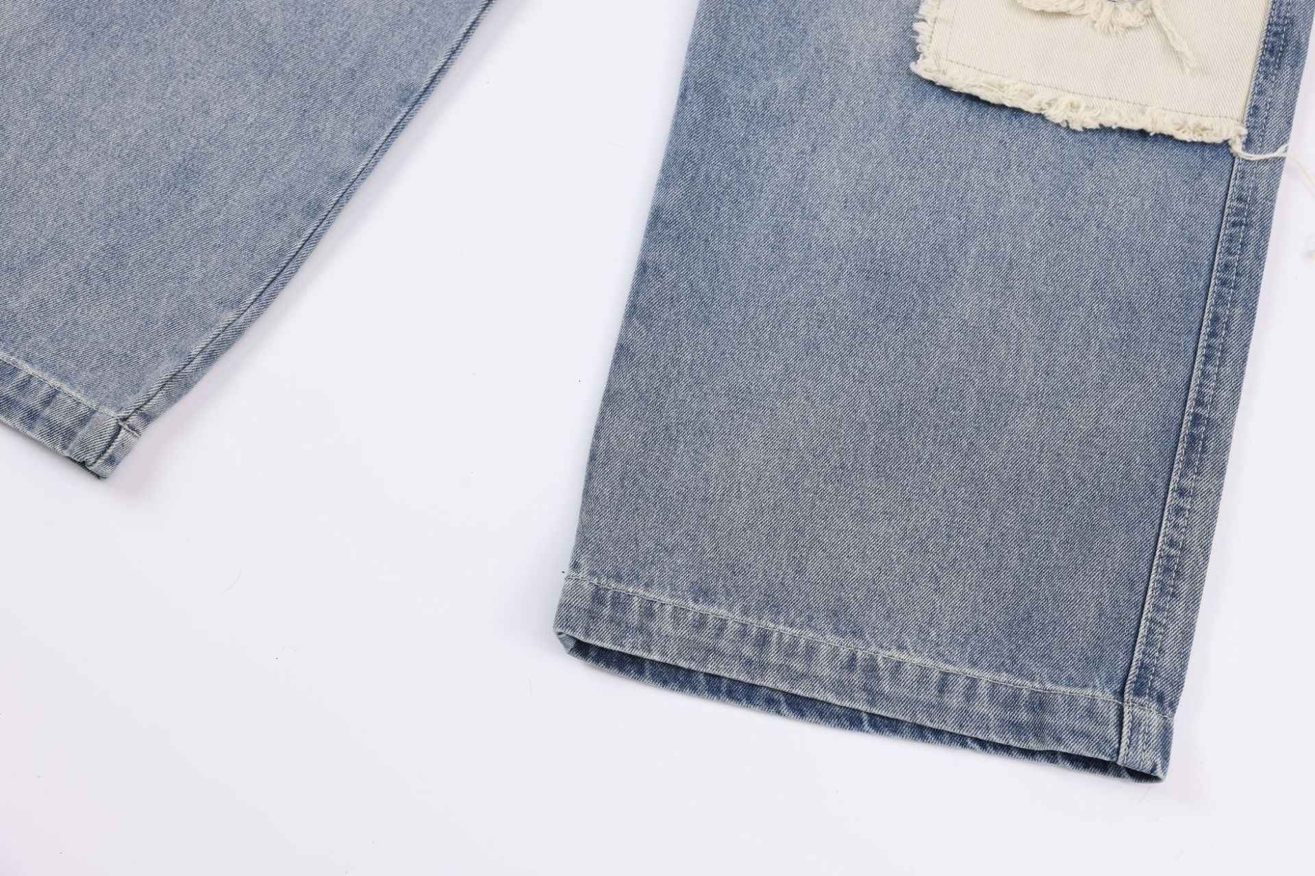 American-style Distressed Straight Casual Jeans For Women MuddyStock