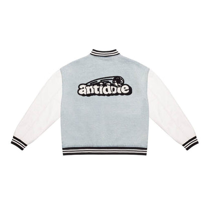 Cotton Towel Embroidered Washed Denim Baseball Uniform For Men MuddyStock