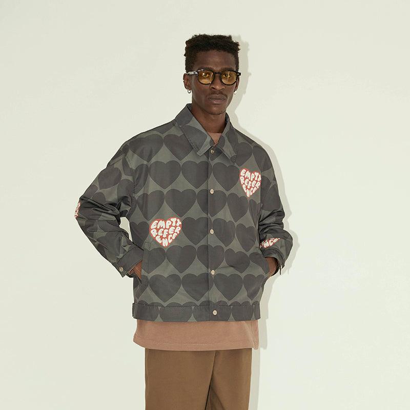 Tide Printed Lapel Jacket For Men null