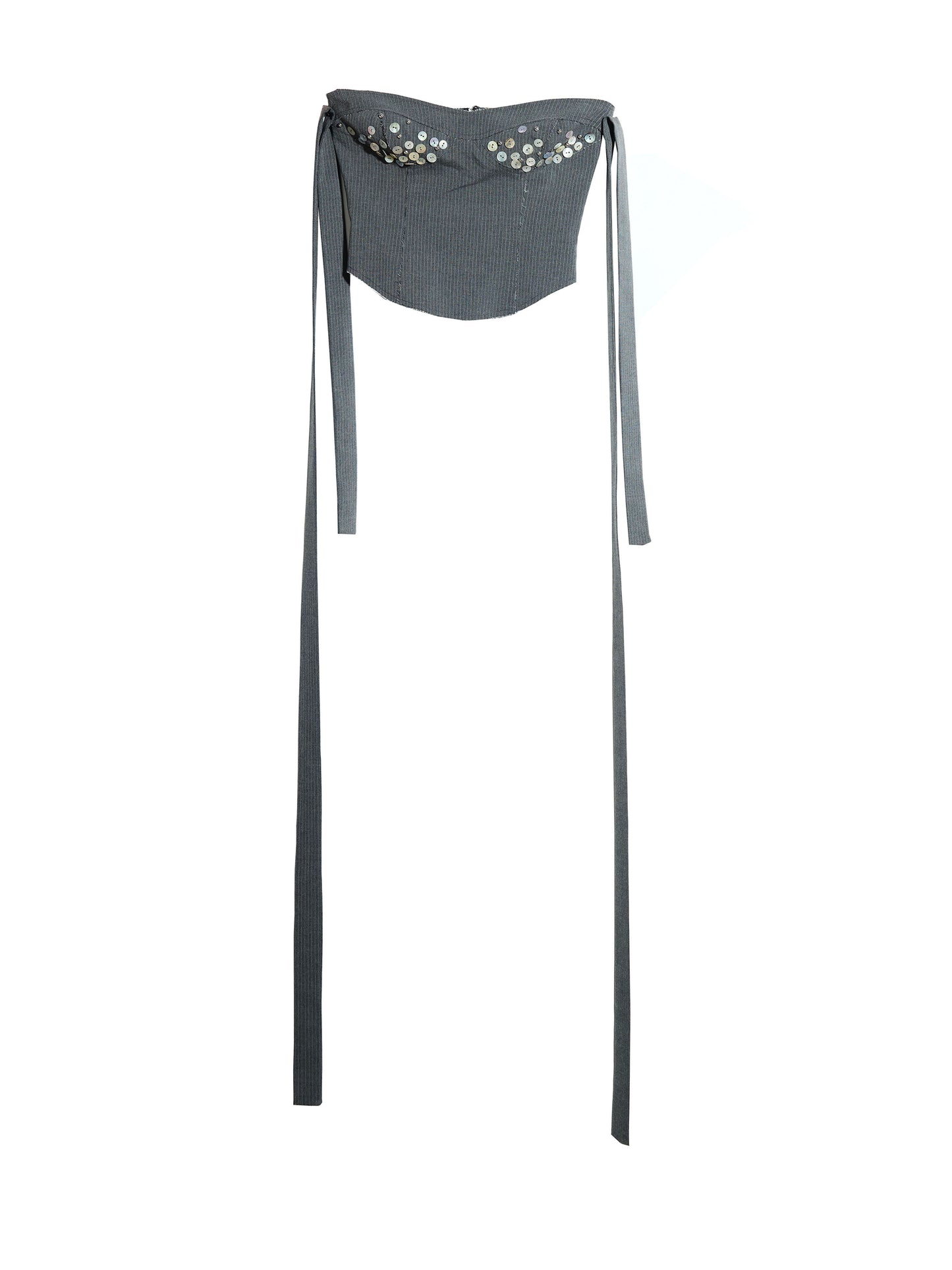Short Top For Women Gray