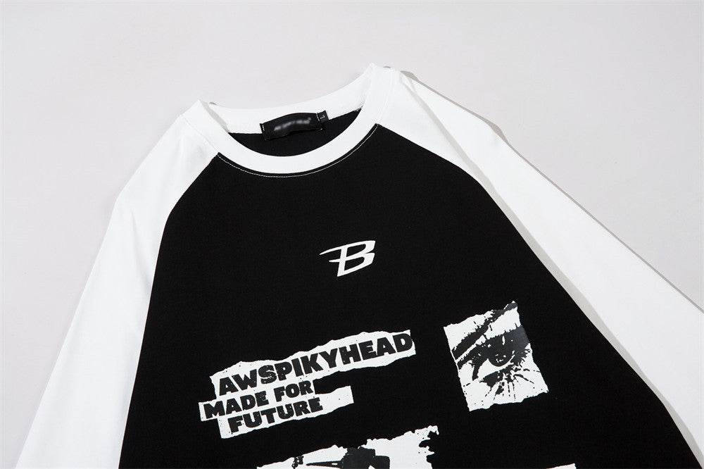 Letter Pattern Printed T-shirt For Men And Women MuddyStock