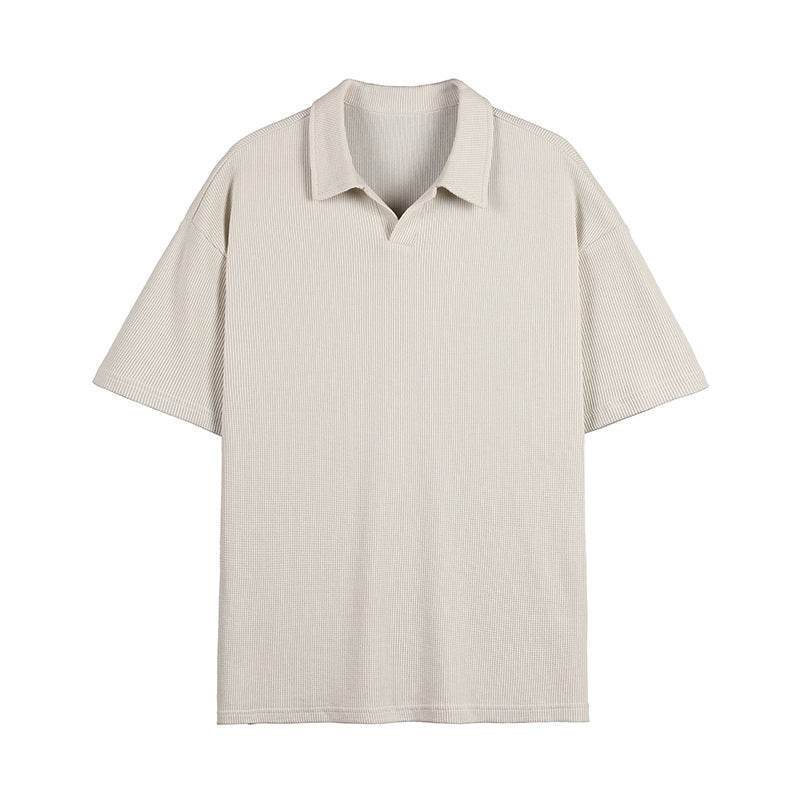 Fashion Simple Polo Shirt Loose Comfortable Men's T-shirt MuddyStock