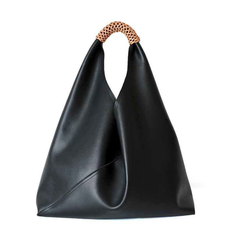 Spliced woven shoulder bag for women | MuddyStock Originals