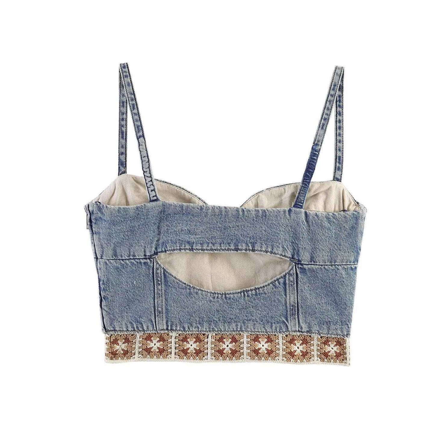 Splicing top+loose jeans set for women | MuddyStock Originals