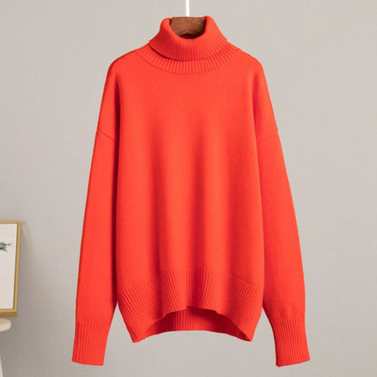 High Neck Sweater For Women | MuddyStock Originals Orange Red MuddyStock
