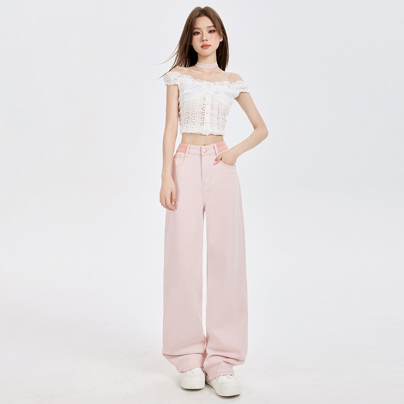Women High-Waist Slimming Loose Straight Ankle-Length Pants | MuddyStock Originals MuddyStock