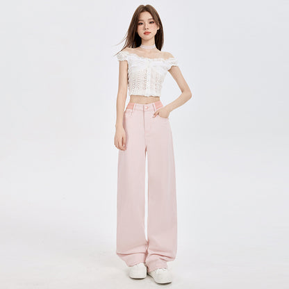 Women High-Waist Slimming Loose Straight Ankle-Length Pants | MuddyStock Originals MuddyStock