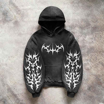 Hooded sweatshirt for boys cool and versatile commuter top Black 9 eprolo