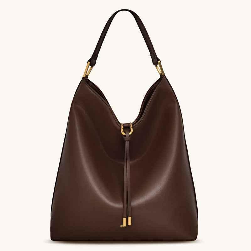 Tote bag with large capacity Coffee Brown (Dark Brown) 29*33*12cm