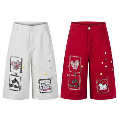 Loose Straight Wide Leg Cropped Pants For Women | MuddyStock Originals