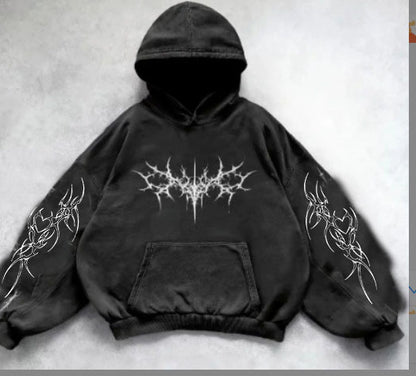 Hooded sweatshirt for boys cool and versatile commuter top Black 51 eprolo