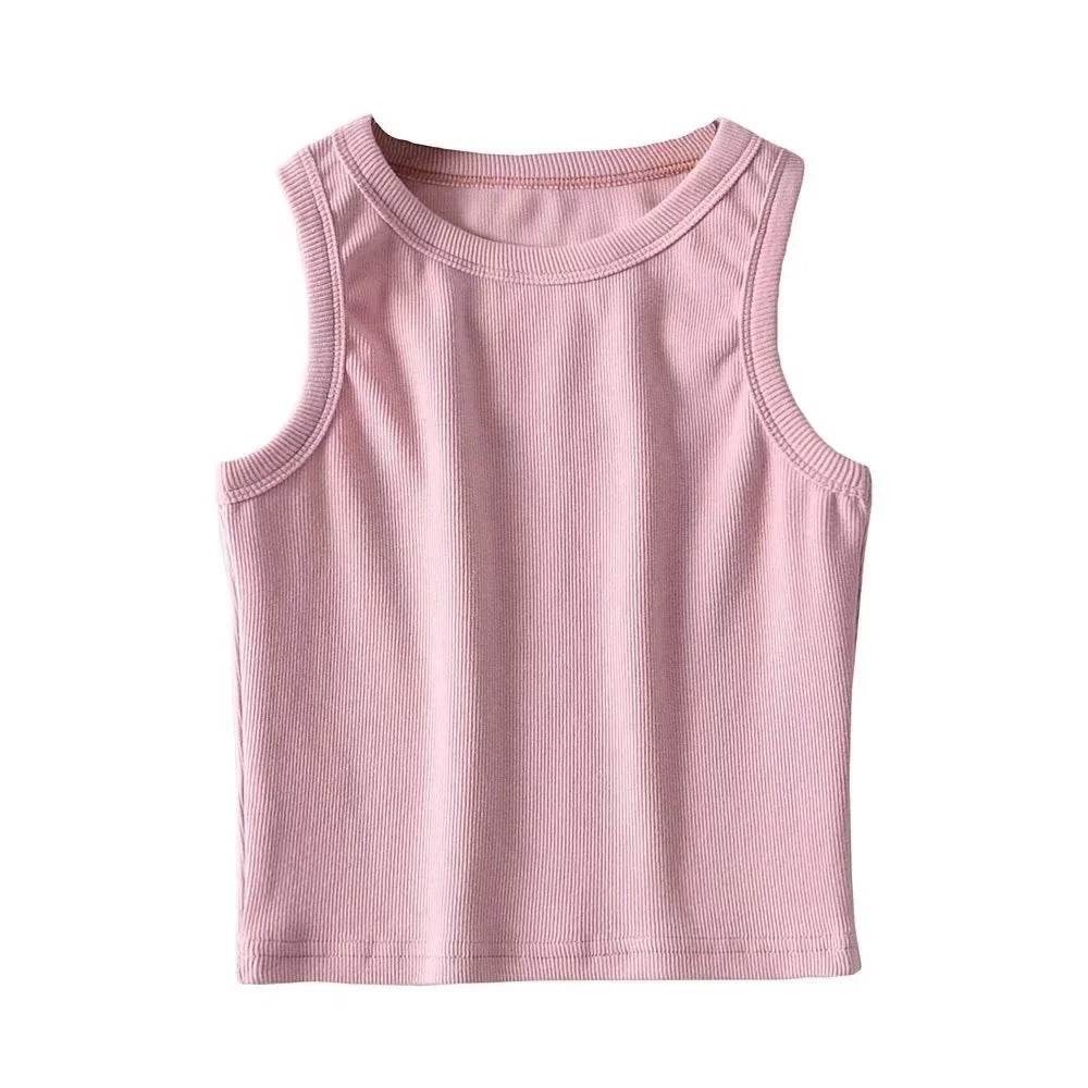 Round neck crop top for women | MuddyStock Originals Pink MuddyStock