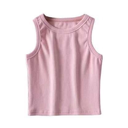 Round neck crop top for women | MuddyStock Originals Pink MuddyStock