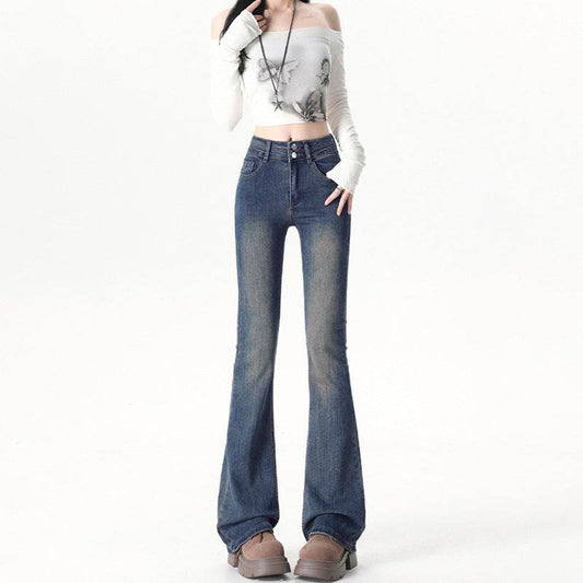 Double Button Flared Jeans For Women | MuddyStock Originals MuddyStock