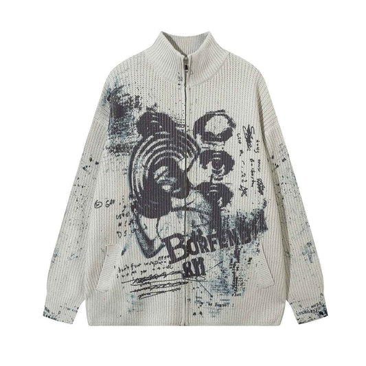 Half high collar zipper sweater jacket for men and women | MuddyStock Originals MuddyStock