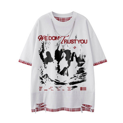 Printed short sleeved T-shirt For Men | MuddyStock Originals White MuddyStock