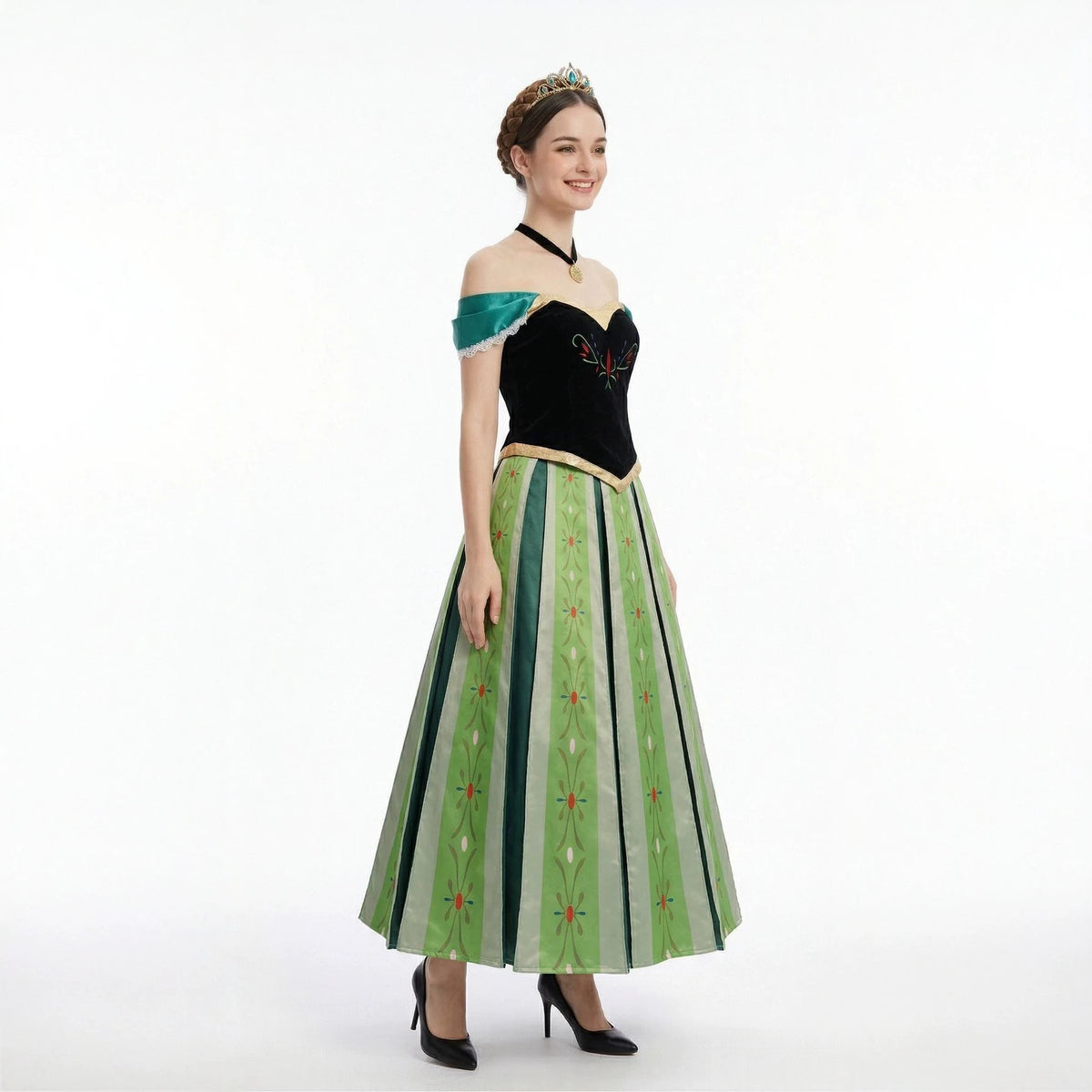 Frozen Anna Princess Anime Cosplay Costume For Halloween