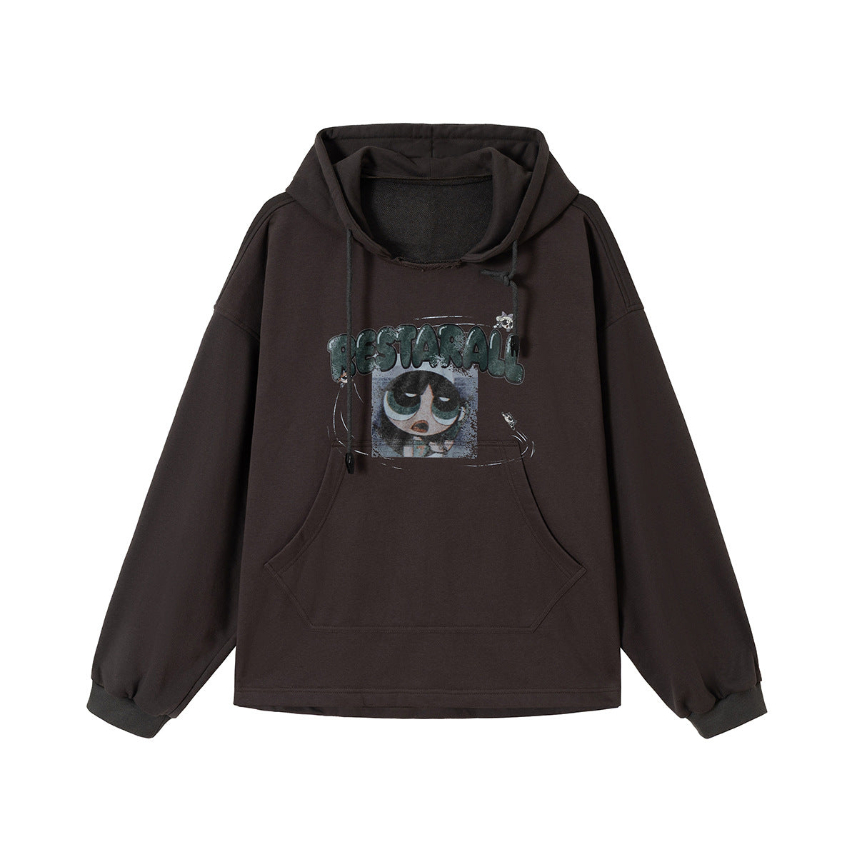 Graffiti hooded sweatshirt for women | MuddyStock Originals Gray eprolo