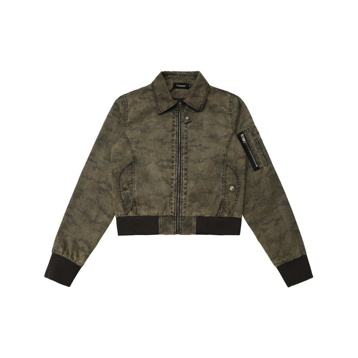 Retro flying short shoulder jacket for women | MuddyStock Originals
