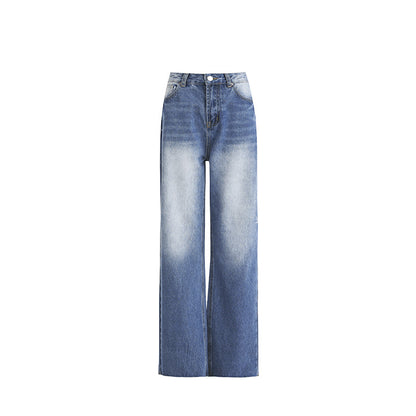 Women's Straight Washed Vintage Narrow Loose Wide-Leg Pants | MuddyStock Originals MuddyStock