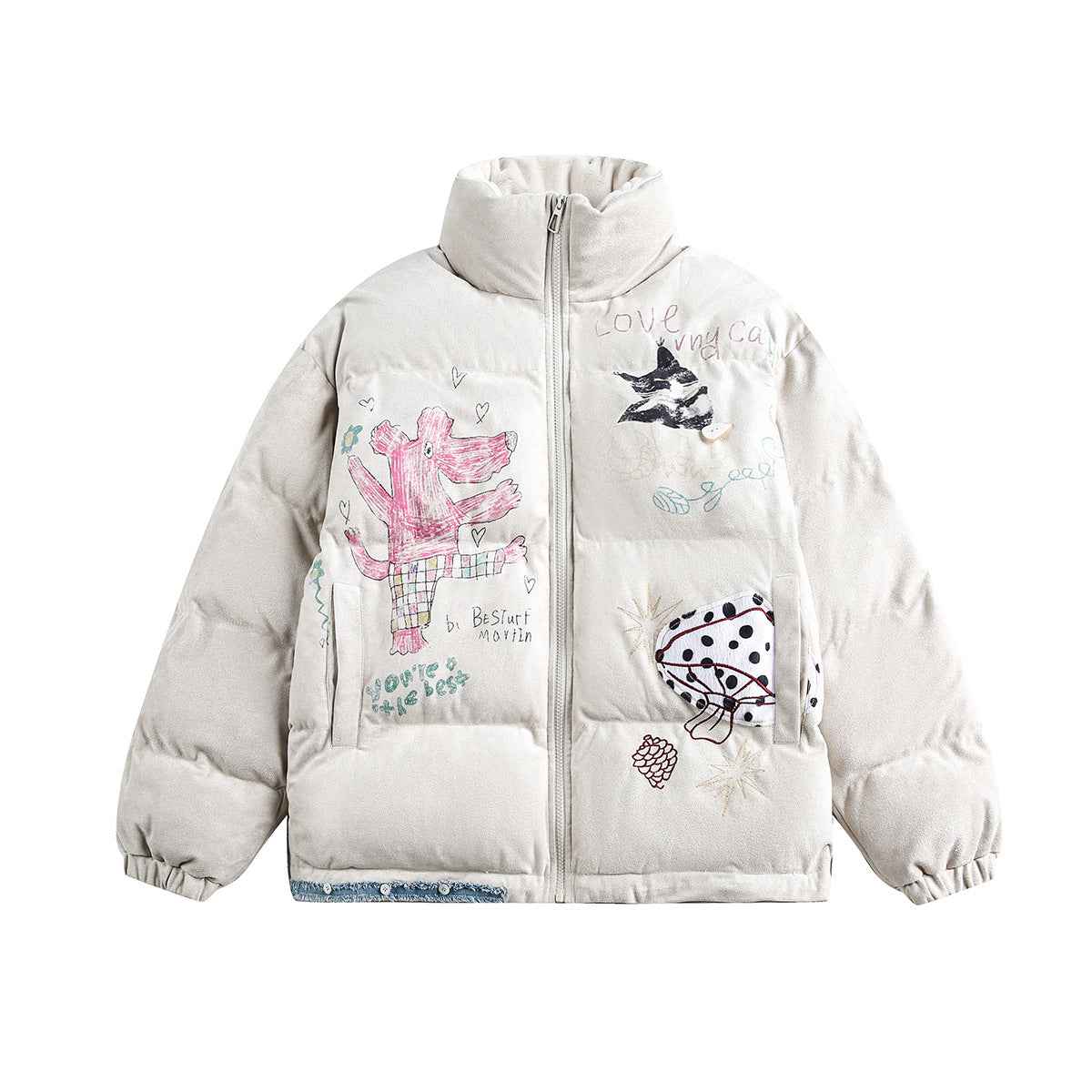 Graffiti Printed Jacket For Women | MuddyStock Originals MuddyStock