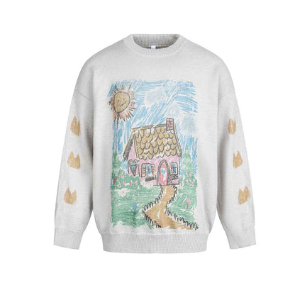 Graffiti sweater for men and women | MuddyStock Originals Gray MuddyStock