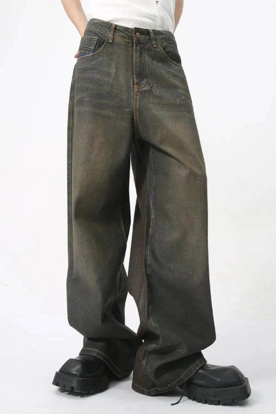 Wide Leg Men's Jeans with Pockets | MuddyStock Originals
