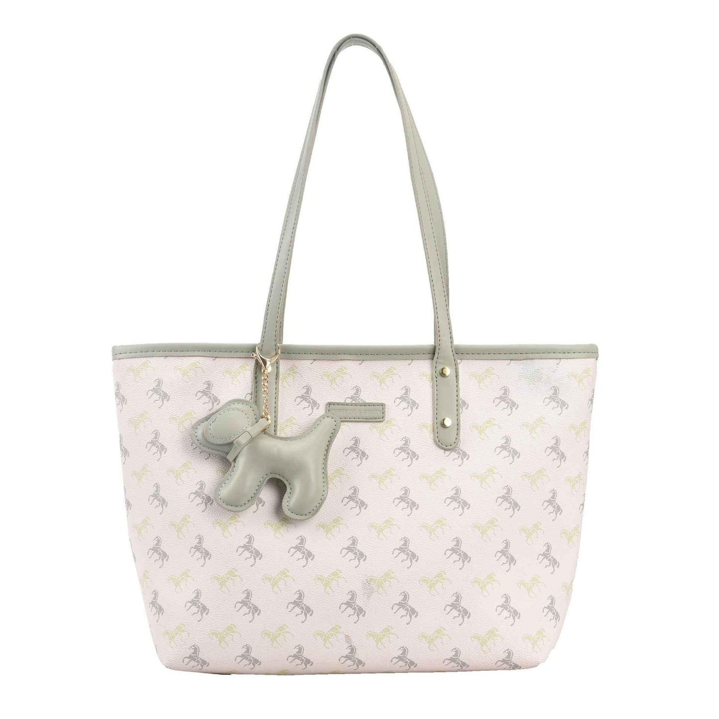Handbag Bag For Women Green With Pendant