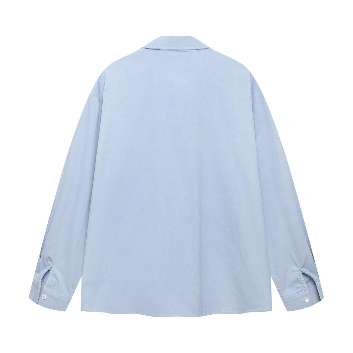 Cartoon embroidered corduroy long sleeved shirt