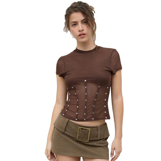 Women's Summer Round Neck Short Sleeve Top | MuddyStock Originals MuddyStock