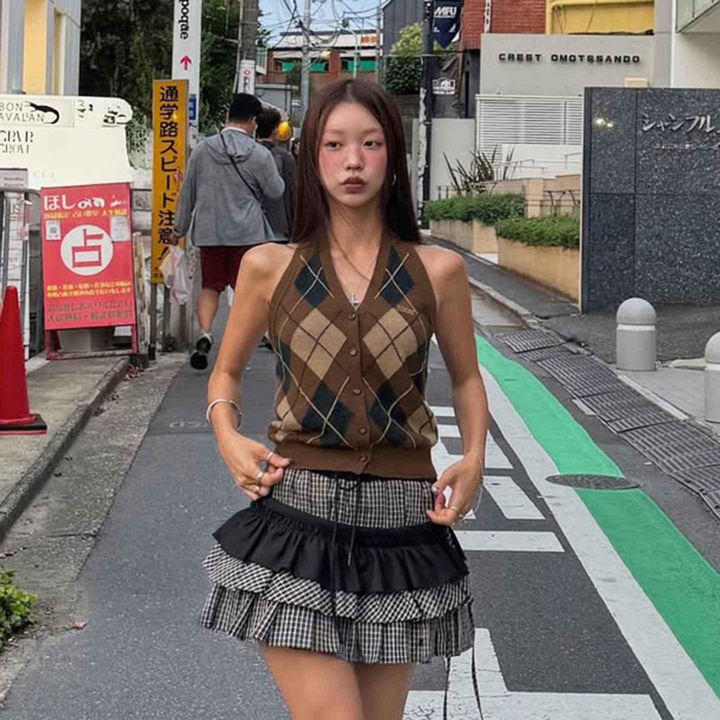 Knit off-shoulder backless sweater vest For Women | MuddyStock Originals MuddyStock