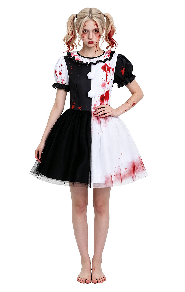 Women's Cosplay Horror Clown Dress