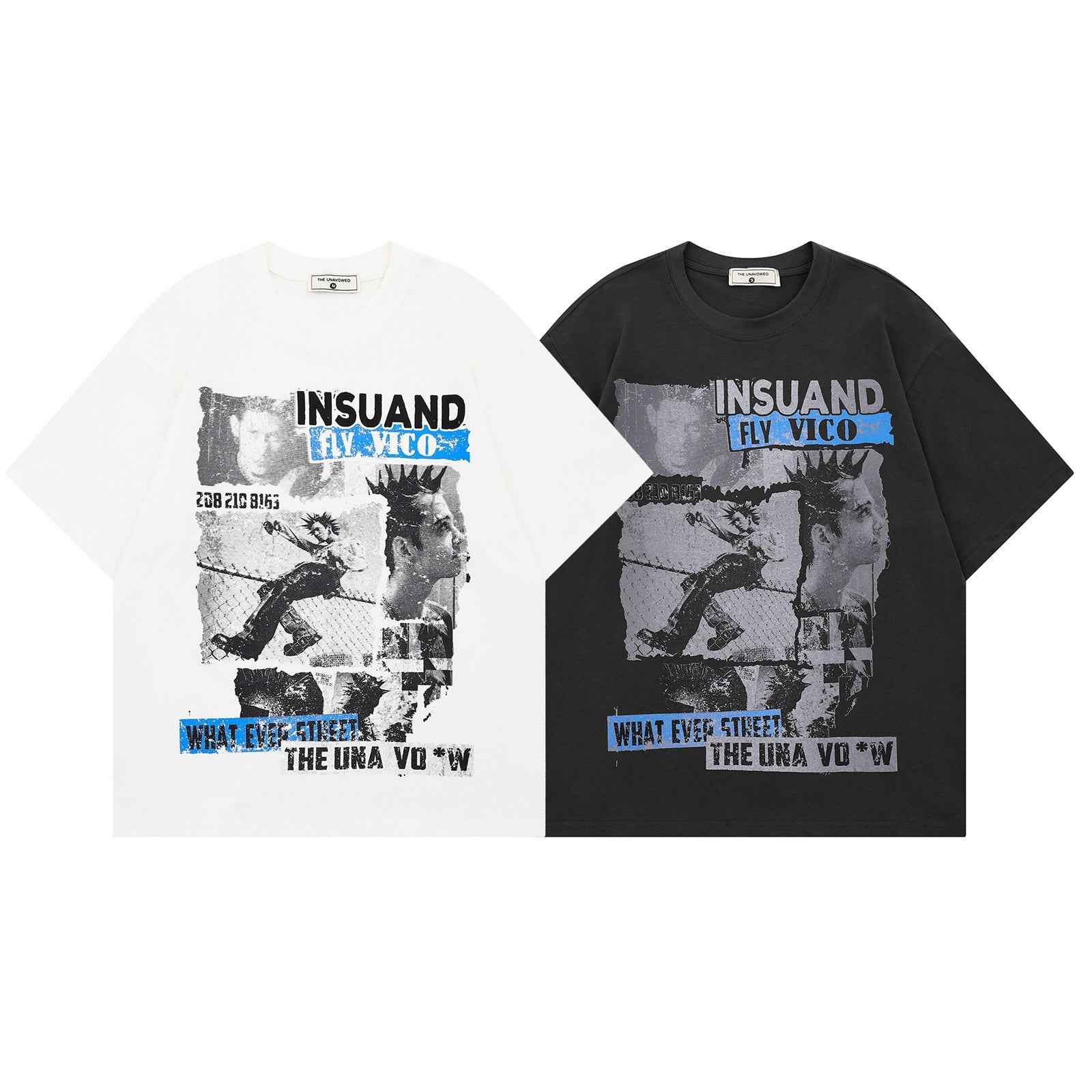 Portrait Letter Print Short Sleeve T-Shirt For Men | MuddyStock Originals MuddyStock