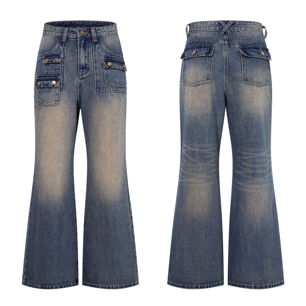 Retro micro flared jeans for women | MuddyStock Originals
