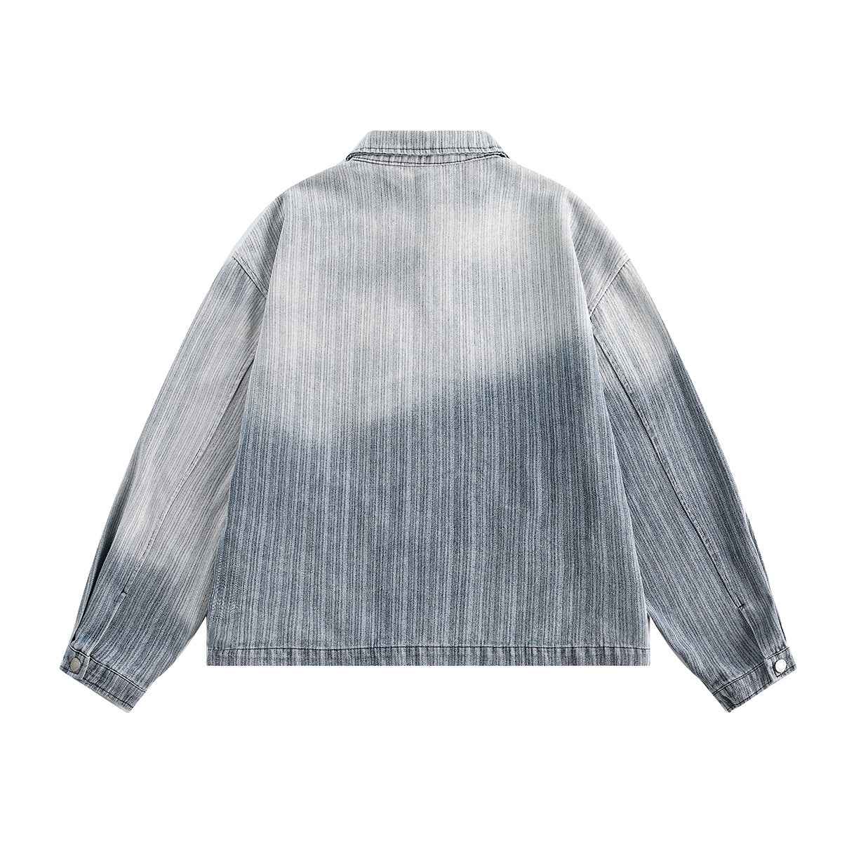 Washed gradient denim jacket for women | MuddyStock Originals