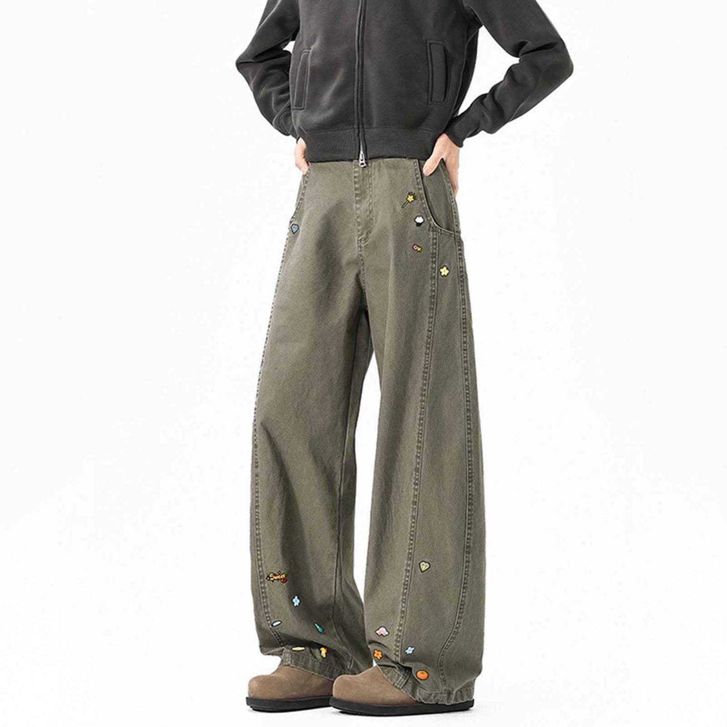 Printed Cargo Pants For Men | MuddyStock Originals Green MuddyStock