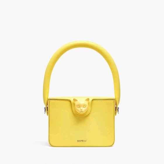 Light Luxury Box Bag For Women Yellow