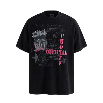 Character made vintage short sleeved T-shirt for men | MuddyStock Originals