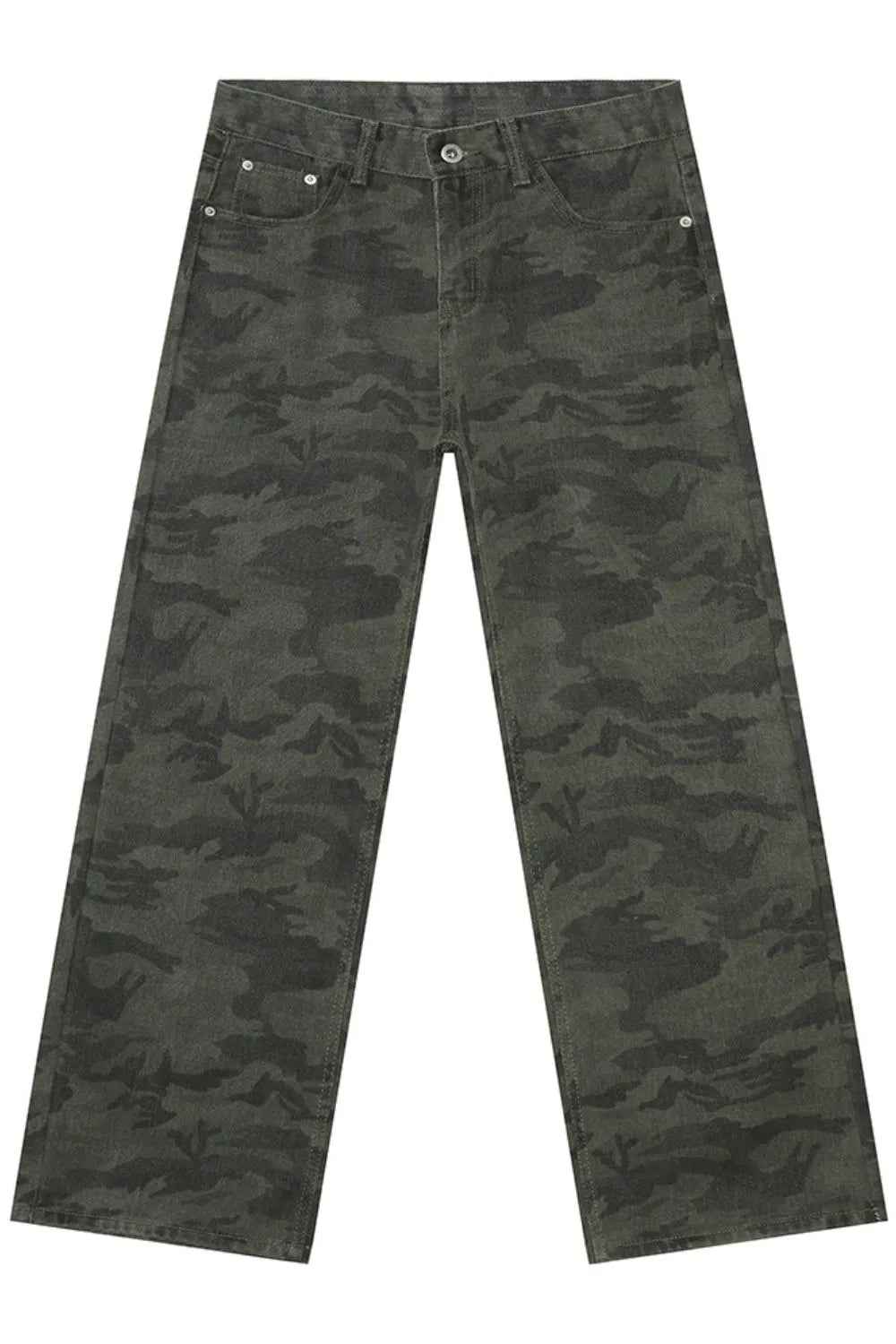 Camouflage Jeans with Pockets For Men | MuddyStock Origianals Army Green MuddyStock